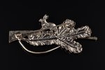 hunter's brooch, metal, the item's dimensions 2.7 x 5.5 cm...