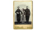 photography, Imperial Russian Army, on cardboard, musicians, Russia, beginning of 20th cent., 13,2x9...