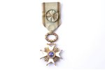 the Order of Three Stars, 4th class, silver, guilding, enamel, 875 standart, Latvia, 20ies of 20th c...