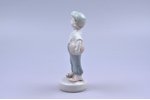 figurine, The young football player, porcelain, Riga (Latvia), USSR, Riga porcelain factory, molder...