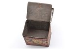 tea box, "V. Vysotsky and Co", metal, Russia, the border of the 19th and the 20th centuries, 12.5 x...