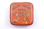 set of 3 candy boxes, "Olympia", "Laima", "Ķuze", Riga, metal, Latvia, the 30ties of 20th cent....