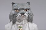 статуэтка, Господин кот, фарфор, Украина, Коростенский фарфоровый завод, автор модели - А.Г. Шевченк...