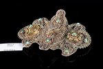 a belt clip, silver, 84 standard, 45.91 g., the item's dimensions 8 x 6.6 cm, turquoise, 1896-1907,...