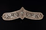 a belt clip, silver, 84 standard, 53.05 g., the item's dimensions 17.8 x 5.3 cm, 1908-1917, Russia...