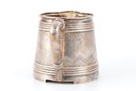 cream jug, silver, 84 standard, 190.25 g, engraving, gilding, h 7.3 cm, 1878, Moscow, Russia...