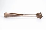 sugar tongs, silver, 84 standard, 44.15 g, engraving, 15 cm, 1908-1917, Moscow, Russia...