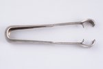 sugar tongs, silver, 84 standard, 50.05 g, 12.7 cm, 1880-1890, Moscow, Russia...