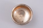 sālstrauks, sudrabs, 84 prove, 13.35 g, Ø 3.6 cm, Henriha Blutenkleppera darbnīca, 1893 g., Maskava,...