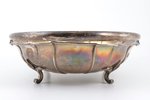 biscuit tray, silver, 84 standard, 940.70 g, 29.6 x 23.6 cm, h (with handle) 23 cm, 1887, St. Peters...