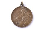 памятная медаль, в честь 10-летия освободительной войны Латвийской Республики, Латвия, 1928 г., 39.2...