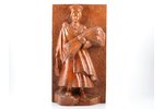 Figurine, Celebrating Līgo, wood, Latvia, 38.5 x 21 cm, by M.V....