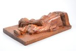 Figurine, Celebrating Līgo, wood, Latvia, 38.5 x 21 cm, by M.V....