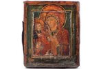 ikona, Dievmāte, ar dubultu iedziļinājumu, dēlis, gleznojums, Krievijas impērija, 18. un 19. gadsimt...