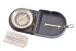 army compass, for maps, size when folded 8 x 6.2 x 1.6 cm...