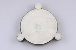 ashtray, porcelain, J.K. Jessen manufactory, Riga (Latvia), 1936-1939, 12.1 x 12.1 cm...