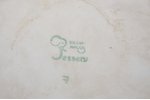 ashtray, porcelain, J.K. Jessen manufactory, Riga (Latvia), 1936-1939, 12.1 x 12.1 cm...