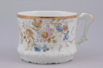 tējas pāris, "Par piemiņu", porcelāns, I. E. Kuzņecova fabrika pie Volhovas, Krievijas impērija, 19....