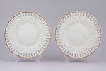 pair of plates, porcelain, M.S. Kuznetsov manufactory, Russia, the border of the 19th and the 20th c...