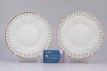 pair of plates, porcelain, M.S. Kuznetsov manufactory, Russia, the border of the 19th and the 20th c...