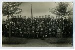 фотография, группа пожарных, Латвия, 20-30е годы 20-го века, 13,6x8,6 см...