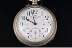 карманные часы, "Павелъ Буре", Российская империя, металл, 139.55 г, 7.6 x 5.75 см, Ø 57.5 мм, требу...