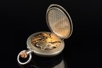 pocket watch, "Павелъ Буре (Pavel Buhre)", Russia, metal, 139.55 g, 7.6 x 5.75 cm, Ø 57.5 mm, spring...