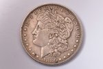 1 dolārs, 1886 g., sudrabs, ASV, 26.72 g, Ø 38 mm, XF...
