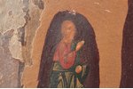 икона, Святитель Николай Чудотворец, доска, живопиcь, латунь, Российская империя, 31.2 x 26.6 x 3 см...