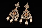 earrings, silver, 925 standard, 14.49 g., the item's dimensions 6.1 x 2.8 cm...