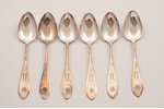 set of dessert spoons, silver, 830 standard, total weight of items 153.80, 16.4 cm, Finland, in a bo...