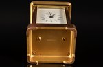 carriage clock, Switzerland, 10.5 x 5.7 x 5 cm, in working condition...
