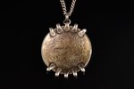a pendant with chain, silver, 830 standart, pendant weight without chain 18.85 g., the item's dimens...