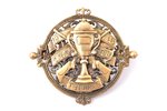 badge, Revel (Tallinn) Hunting Tournament, guilding, white metal, Russia, Estonia, 1916, 32.8 x 35.9...