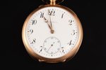 pocket watch, "H.Moser & Cie", Switzerland, gold, 56, 585 standart, 94.92 g, 6.3 x 5.2 cm, Ø 52 mm,...