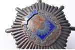 badge, AKP, Aizpute military administration, Latvia, 20-30ies of 20th cent., 51.3 x 51.5 mm...