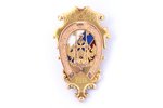 знак, Рижское общество рысистых бегов, 700-летие Риги (1201-1901), золото, эмаль, Российская Империя...