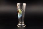 glass, "Duck", painting by hand, the border of the 19th and the 20th centuries, h 18.5 cm...