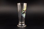 стакан, "Утка", ручная роспись, рубеж 19-го и 20-го веков, h 18.5 см...