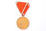 медаль, знак отличия Креста Признания, 1-я степень, серебро, позолота, 875 проба, Латвия, 20е-30е го...