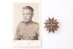 badge, a photo, Aizsargi (Defenders), № 925, silver, 875 standard, Latvia, 20-30ies of 20th cent., 4...