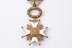 the Order of Three Stars with photo, 5th class, silver, enamel, 875 standart, Latvia, 20ies of 20th...