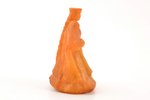 figurine, "Girl in traditional costume", 51.69 g., the item's dimensions 7.8 x 4.7 x 4.6 cm, amber,...
