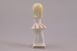 figurine, A Girl with a Chicken, porcelain, Riga (Latvia), USSR, Riga porcelain factory, molder - Pa...