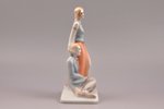 figurine, Couple in traditional costumes, porcelain, Riga (Latvia), J.K.Jessen manufactory, signed p...