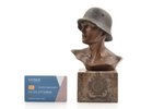 bust, German soldier, World War I, h 19.1 cm, Germany, 1914-1918...