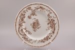 decorative plate, porcelain, Gardner porcelain factory, Russia, the middle of the 19th cent., Ø 25.1...