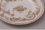dekoratīvs šķīvis, porcelāns, Gardnera porcelāna rūpnīca, Krievijas impērija, 19.gs. vidus, Ø 25.1 c...