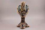 vase, "Dragon", majolica, Zelm & Boehm, Riga (Latvia), Russia, 1901, h 36.2 cm, missing fragment of...