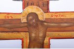 krusts, Kristus Krustā Sišana, gleznots uz zelta, dēlis, sudrabs, gleznojums, 84 prove, meistars Ale...
